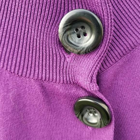 Cable and Gauge Dress Jacket Style Sweater - Picture 4 of 5